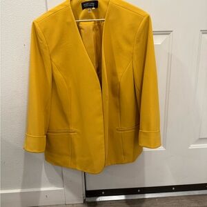 Evan Picone Mustard Yellow Women's Blazer